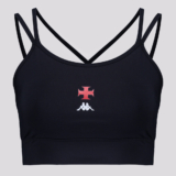 Top Kappa Vasco Supp Aimee Feminino Preto