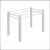 Base para Mesa de 120×75 Paris Liso Branco Teixeira