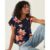Blusa Floral Viscose Stretch Conforto Malwee