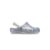 Sandália crocs baya glitter clog  silver