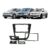 Moldura 2 Din Gol/Saveiro/Voyage G5 2008 a 2012 Preto com botões de vidro elétrico EPX 079 – JP/CH