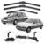 Kit 3 Palhetas Limpador Parabrisa Dianteiro + Traseiro Para Carro Ford Fiesta Antigo / Street 1996 – 2001