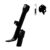 Cavalete Lateral Cromo Forte C/ Borracha [C/ Parafuso, Porca E Suporte] Lead 110