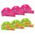 Kit 6 Unidades Hidratante Labial Carmed Fini 3 Beijos e 3 Bananas Efeito Gloss 10g