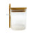 Pote de Vidro Hermético com Tampa e Colher de Bambu – 12,5x8cm – 525ml – 1 unidade – Rizzo