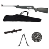 Carabina de Pressão New Jade Gás Ram 5.5mm – CBC + Capa + Chumbo + Luneta 4×20 + Bipé