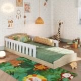 Cama de Chão Montessoriana de Solteiro Linha Encanto Araguaia Branco