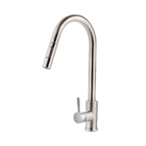 Torneira para cozinha gourmet Misturador Monocomando em Aço Inox Escovado Iriri Pingoo – Prata