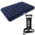 Colchão Inflável Casal Bestway 191x137x22cm + Bomba De Ar Infladora Bestway Com 3 Bicos Adaptadores