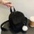 (Trendy) Lovito Mochila Formal Com Zíper Liso Mini Mochila De Veludo Cotelê Para Mulheres LFA09671