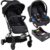 Carrinho + Bebê Conforto + Base Zap Metal Prata – Burigotto