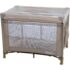 Conjunto Mesa Redonda com Vidro e 4 Cadeiras Tampo Barcelona Yescasa Cinamomo/Off White/Suede Animale