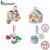 Bamoer 925 Sterling Sliver Encanta Natal Luminoso Papai Noel Casa Árvore De Renas Brilhantes Na Coleção Pingentes Noturnos Para Pulseiras DIY