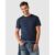Camiseta Básica Masculina Gola Texturizada Em Algodão