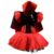Fantasia de Halloween Menina Vestido Drácula Luxo com Capa