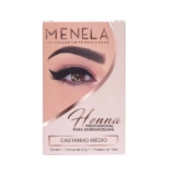 Kit Henna Sobrancelha Menela Castanho Médio 2,5g