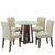 Conjunto de Mesa Sala de Jantar 4 cadeiras Redonda 1,03m Athenas Cedro/Areia