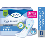 Absorvente Para Incontinência Urinária Tena Lady Discreet Extra 8 Unidades