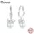 Bamoer 925 Sterling Sliver Earrings Kitty Pearl Ear Buckles Jóias Presentes Para Mulheres