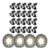 Jogo ( 20 Pecas ) Grampo Fixacao Calota Roda 5 Furos Fusca