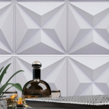 10 Placas PVC 3d Revestimento de Parede Decorada Estrelar Alto relevo Quarto Sala Cozinha 25cmX25cm