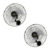 Kit 2 Ventiladores De Parede Oscilante Bivolt 3 PÁS 60cm Ventidelta