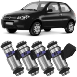 Kit 4 Bico Injetor Palio 1.0 1.3 1.5 96 A 2009 Ete Iwp065