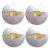 Jogo Emblema Calota Cromado Dourado 48mm Chevrolet