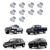 10 Buchas Fixacao Farol Ecosport Escort Ranger Fiesta F4000 F350 F250