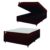 Cama Box Baú Casal Colchão Molas Qatar 138x188x63cm Marrom / Branco – Suporta até 200Kg po