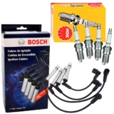 Kit Cabo Bosch + Vela Ngk Fiat Uno Mille 1.0 8v 2002 A 2005