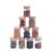 Kit 10 potes de vidro herméticos com tampa de bambu 110ml – Oikos