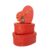 Kit Caixa Papel Rígido Coração Vermelho com Laço – 3 unidades – Rizzo