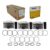 Kit Pistão E Anél Stander Ká 1.0 12v 3 Cilindros Metal Leve