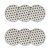 Jogo de 6 Pratos Sobremesa 20 Cm Oxford Stripes And Dots