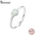 Bamoer 925 Sterling Sliver Ring Anel Luminoso Coração Jóias De Moda Para Mulheres