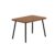 Mesa de Jantar 4 Lug Retangular 1,2m Stellar Carraro Nog Pre