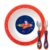 Conjunto Tigelinha Bowl Colher E Garfo Aventuras Astronauta Buba