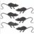 Decoração Halloween Mini Ratos Pacote C/ 6 Unidades Original