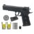 Pistola de Pressão CO2 1911 Tactical BBs Aço 6mm + Kit