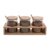 Kit 3 potes de vidro 300ml com tampa, colher e suporte de bambu – Oikos