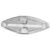 Lanterna Lateral Led Cristal Para Caminhões 12V/ 24V