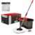 Mop Giratório Cabo Inox + Refil Limpeza Balde Esfregão 360 Spin Original Powermaid