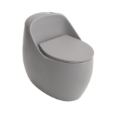 Vaso Sanitário Monobloco Caixa Acoplada Privada Aquarela Pingoo – Cinza