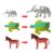 Brinquedo Animal Cresce na Água Sortido e Unitário Divertido Presente Zoológico – Polibrinq AN2006