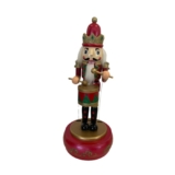 Soldado Quebra Nozes com Tambor – Madeira – Caixa Musical – 32 cm  – Modelo C – 1 unidade – Rizzo