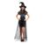 Fantasia de Bruxa Feminina de Luxo com Capa e Chapéu de Halloween