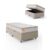 Cama Box Baú Solteiro Colchão Molas Ensacadas Real 88x188x68cm Branco / Bege – Suporta até 130Kg