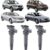 Kit 3 Bobinas de Ignição Hyundai Azera Sonata Santa Fé Kia Optima Sorento