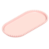 Bandeja Esfera Acrílica Durável Oval – Rosa Candy – 25x13cm – 1 unidade – Rizzo – Rizzo